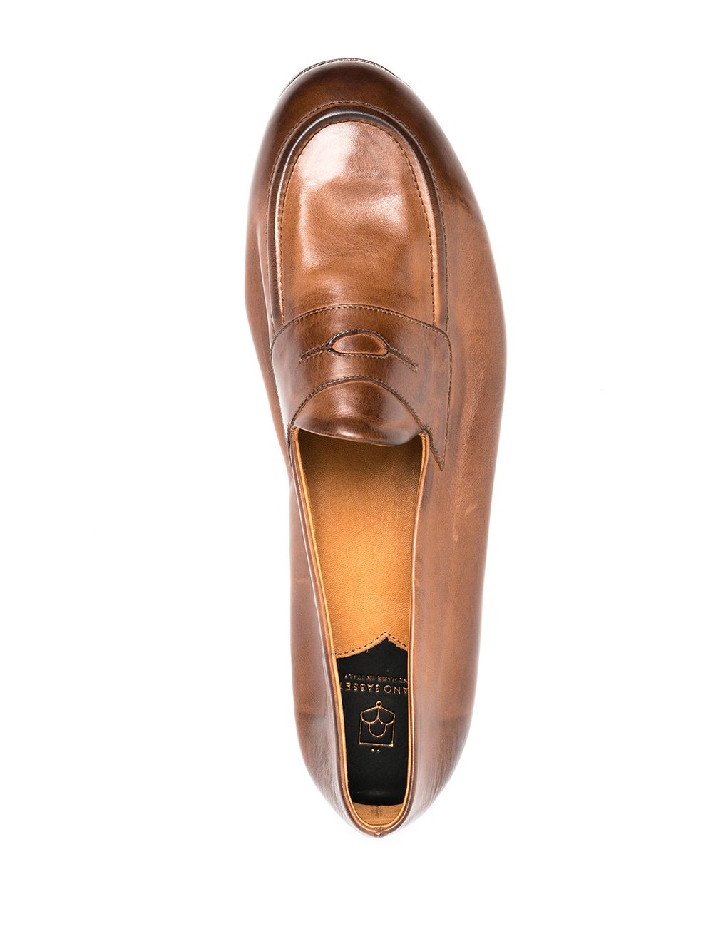 фото Silvano sassetti split-sole polished leather loafers