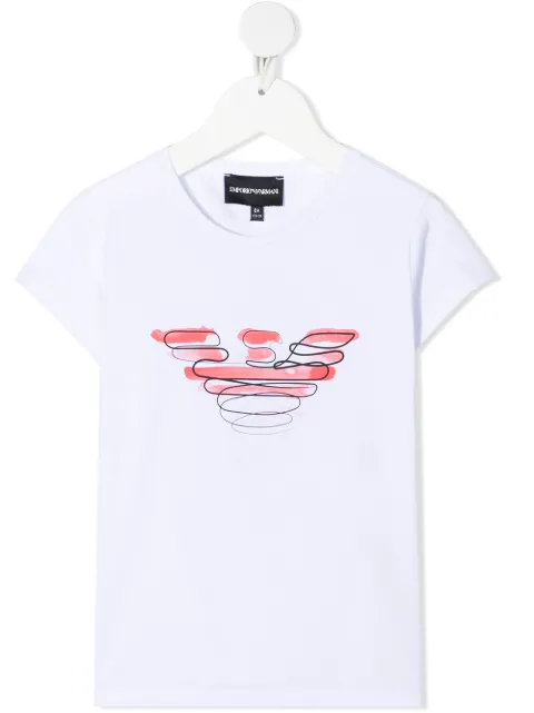 Emporio Armani Kids logo-print short-sleeve T-shirt