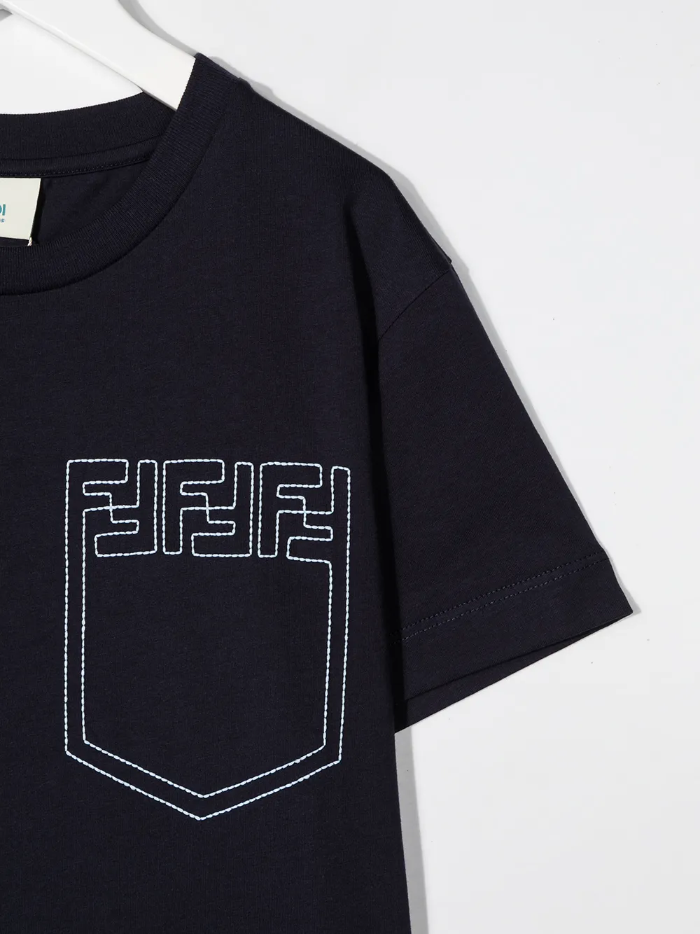 фото Fendi kids футболка с логотипом