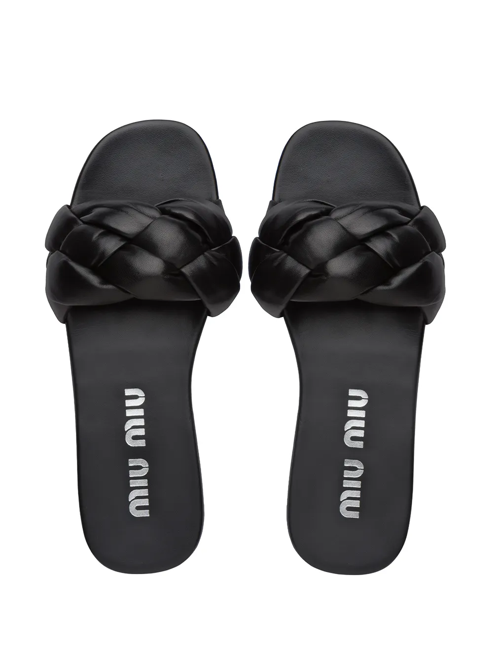 miu miu padded sandals