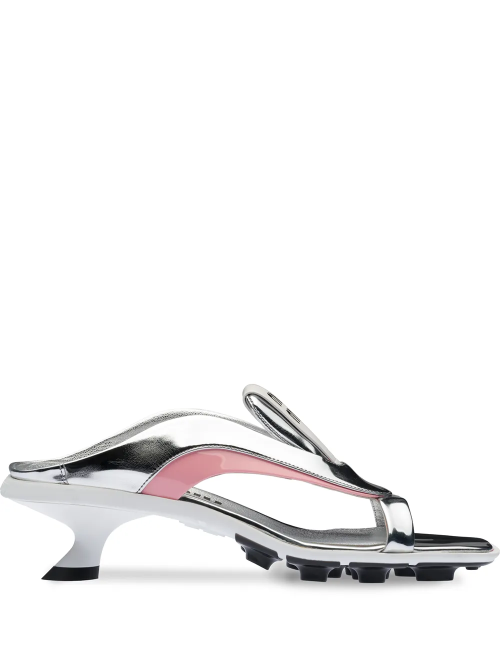 Silver miu hot sale miu shoes