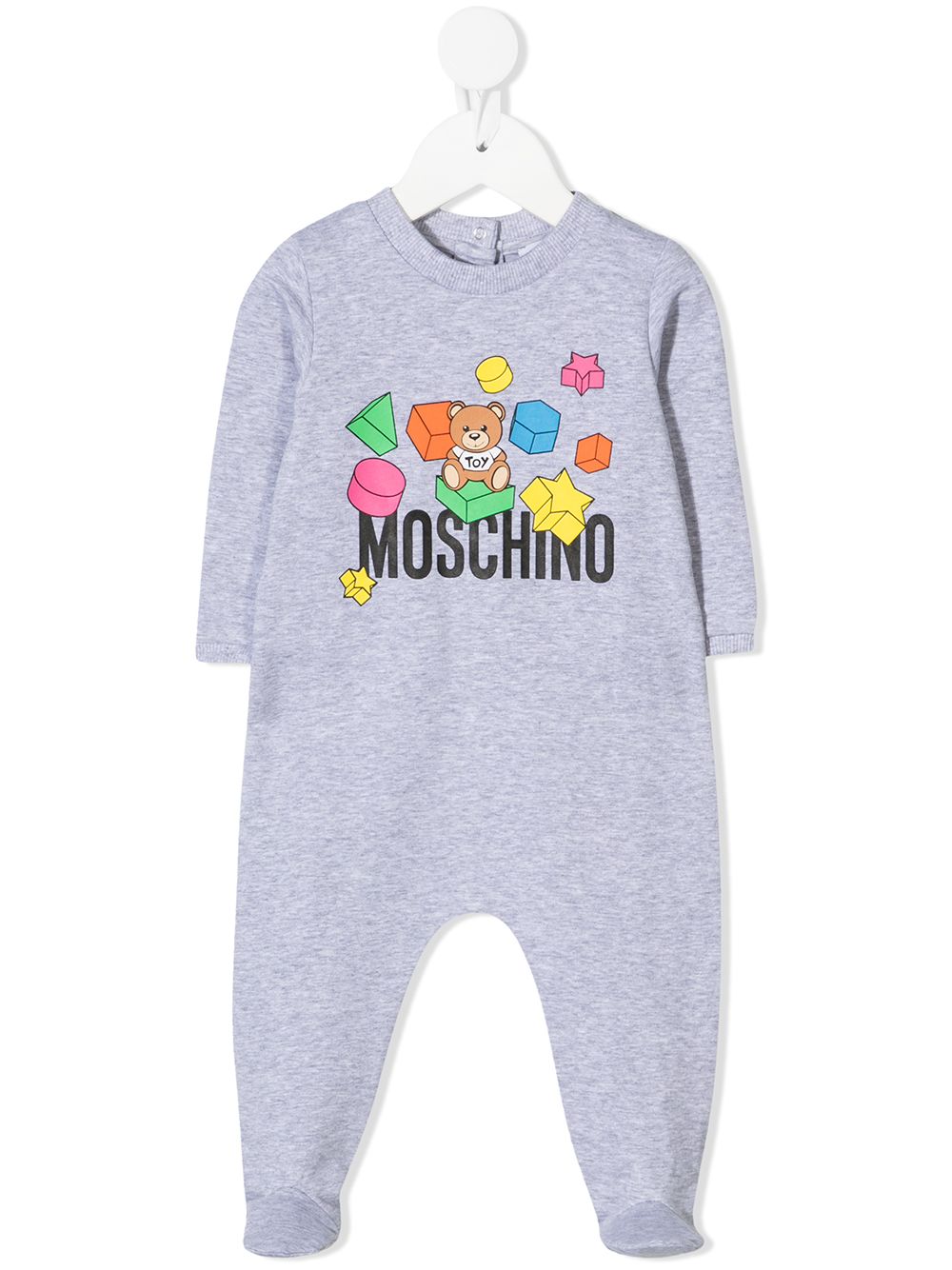 фото Moschino kids комбинезон для новорожденного с логотипом