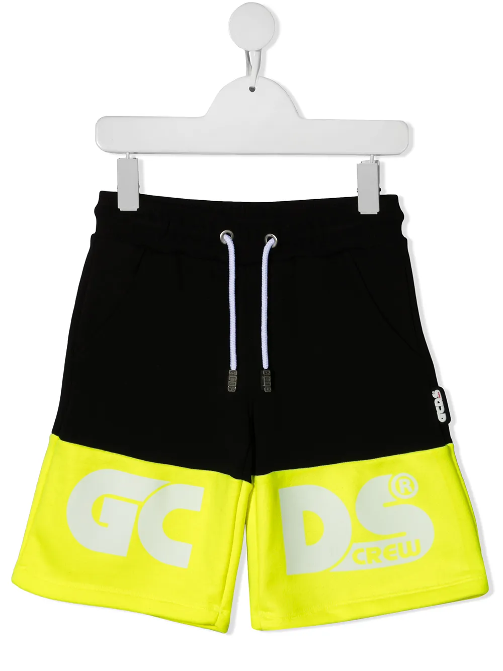 фото Gcds kids colour-block cotton track shorts