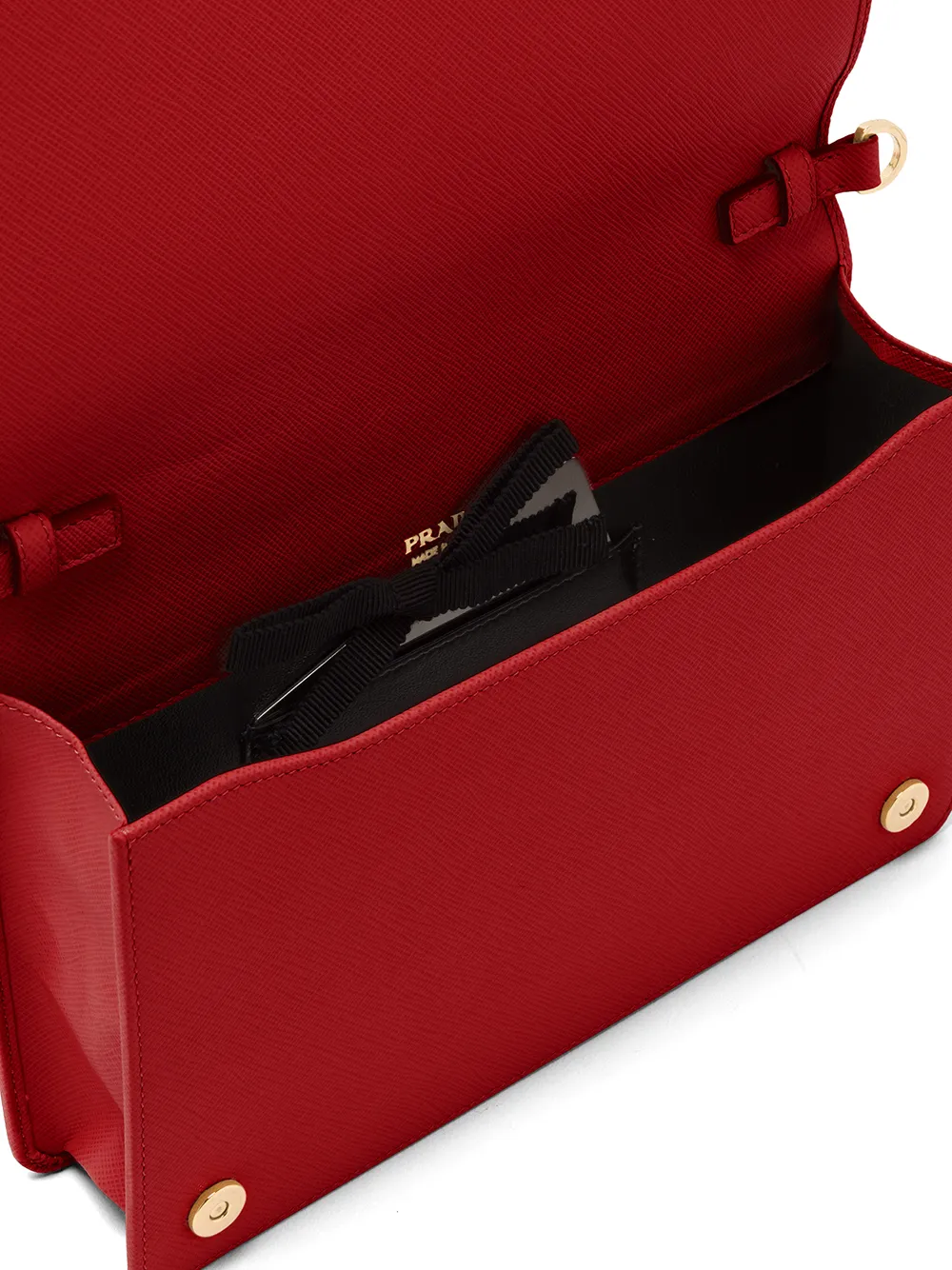 Prada logolettering Saffiano Leather Shoulder Bag Farfetch