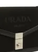 Prada logo embossed shoulder bag