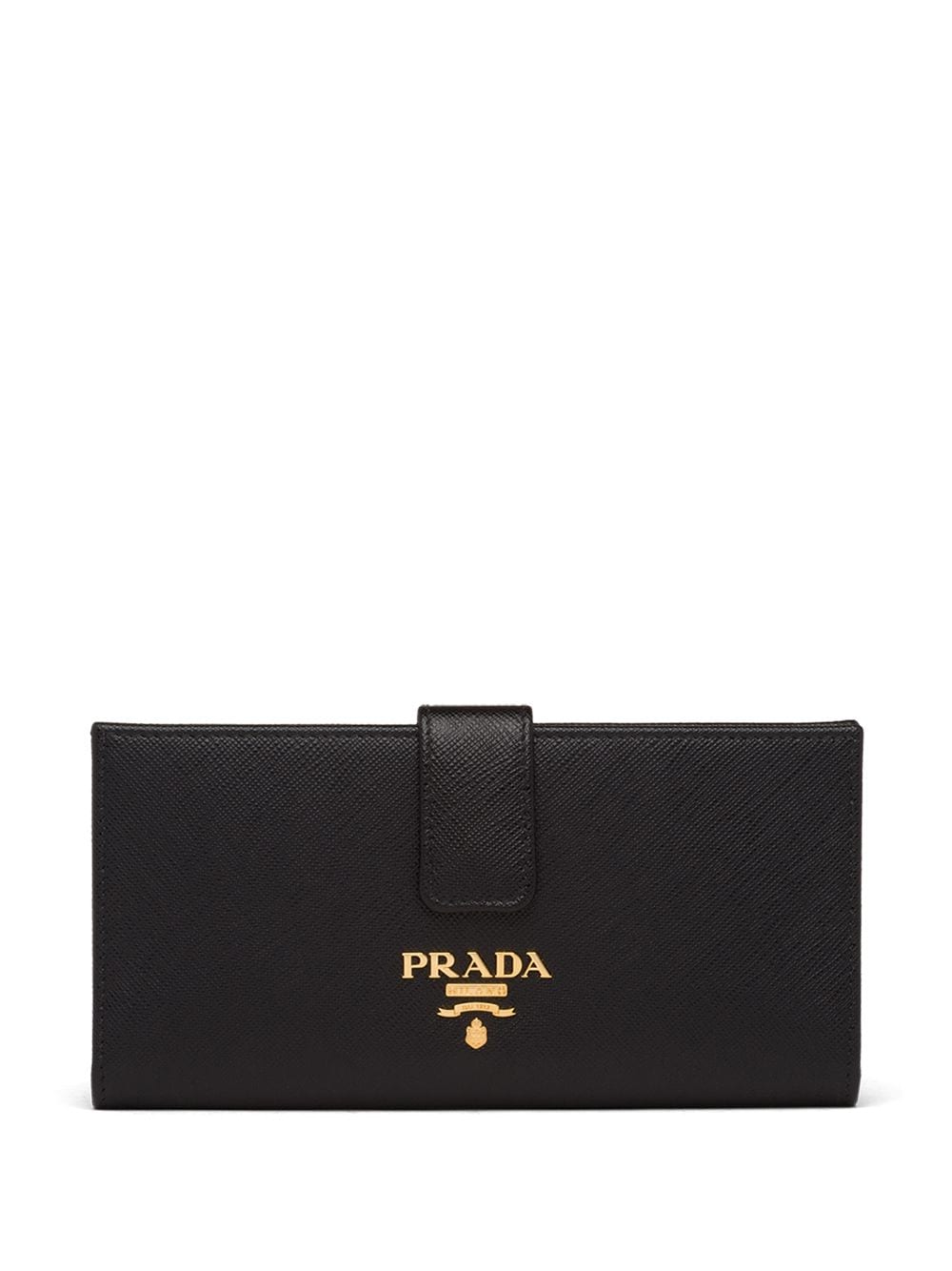 Image 1 of Prada large logo plaque wallet