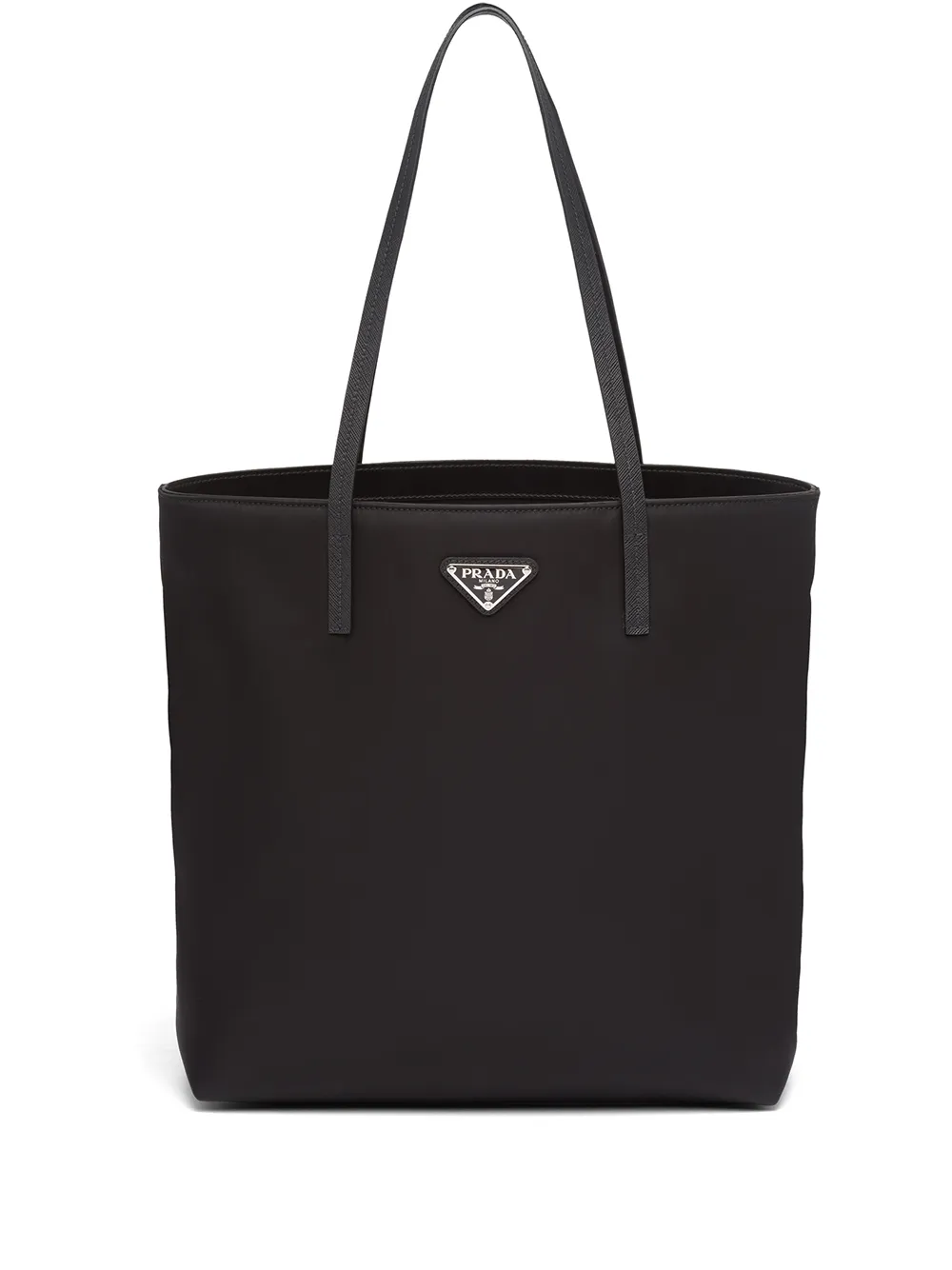 Image 1 of Prada logo-plaque tote bag