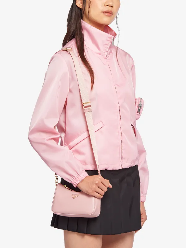 prada mini logo plaque backpack