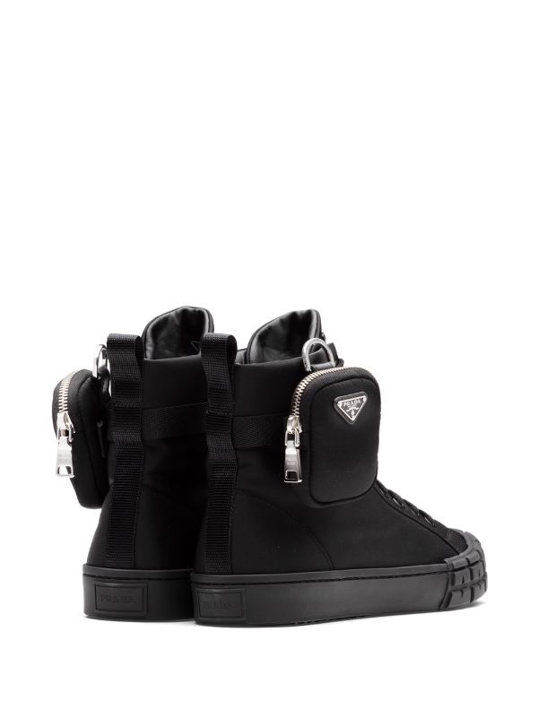 Prada Wheel Re-Nylon high-top sneakers - FARFETCH