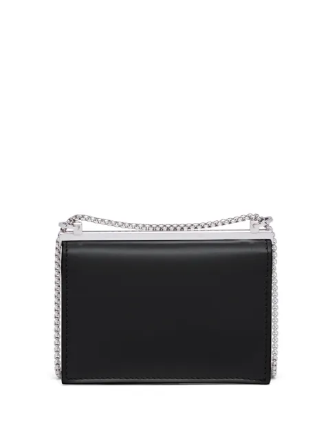 prada triangle logo mini pouch bag