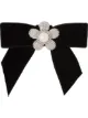 Image 1 of Miu Miu velvet crystal-embellished hair clip