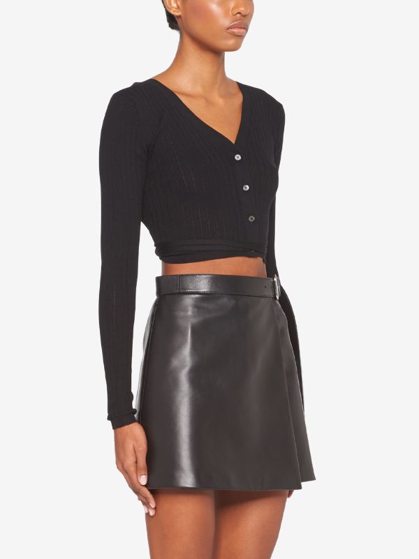 miu miu cropped cardigan