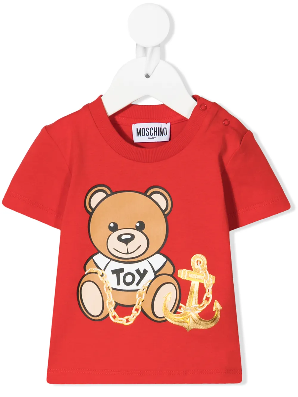 фото Moschino kids футболка с логотипом