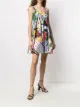 Dolce & Gabbana patchwork print flared mini dress