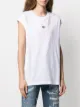Dolce & Gabbana logo lettered cap sleeve top