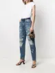 Image 2 of Dolce & Gabbana logo lettered cap sleeve top