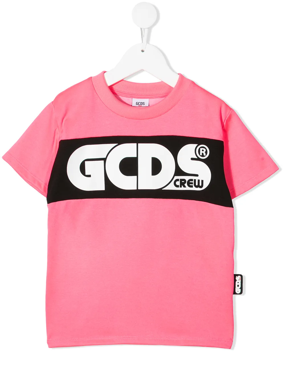 фото Gcds kids colour-block logo t-shirt