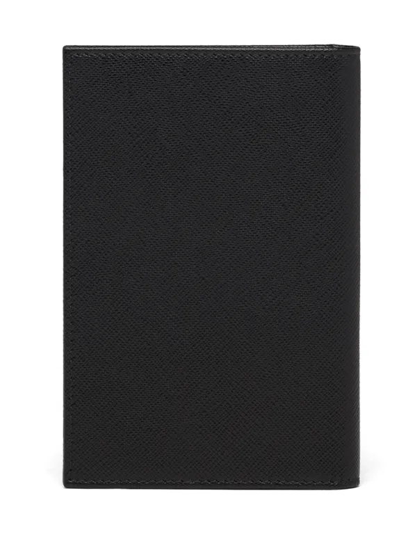 Black Saffiano Leather Passport Holder