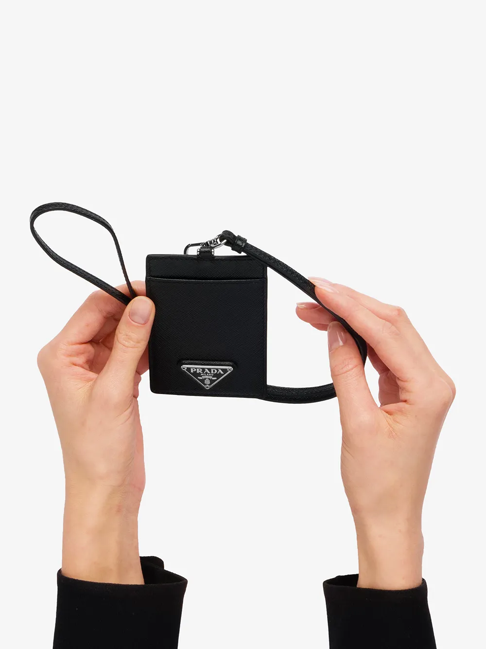 Id card holder online prada