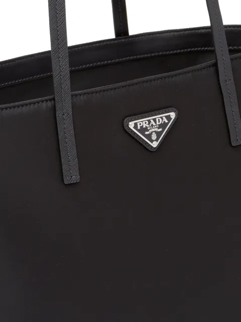 prada triangle logo mini pouch bag