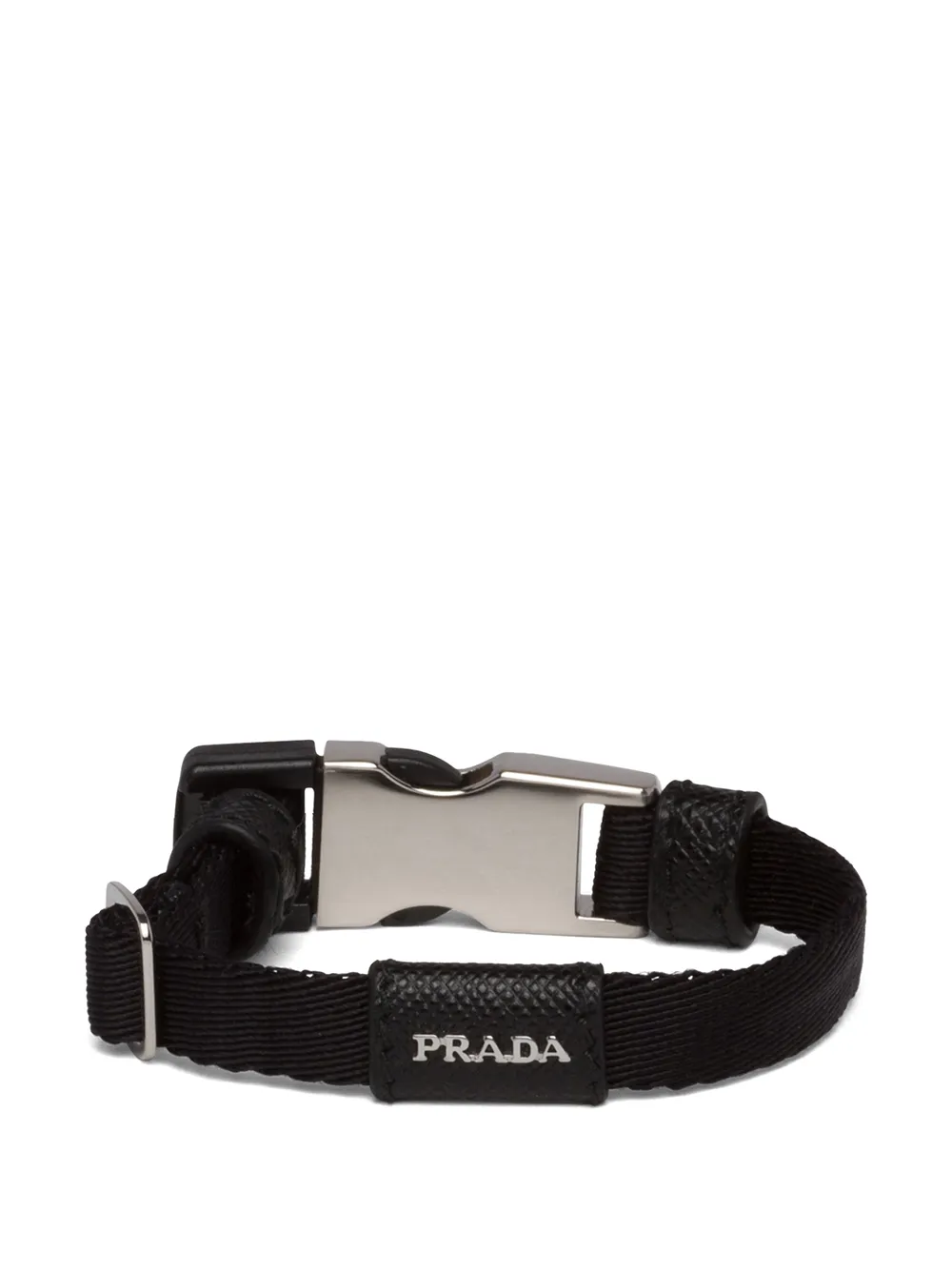 

Prada logo bucke fastening bracelet - Black