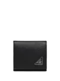 Prada enamel logo coin purse - Black