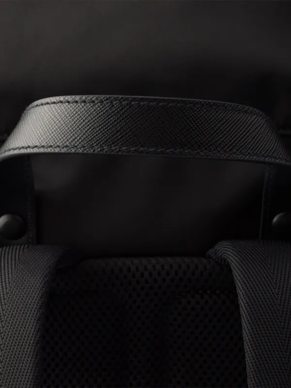 Prada Re-Nylon multi-pocket Backpack | Black | FARFETCH