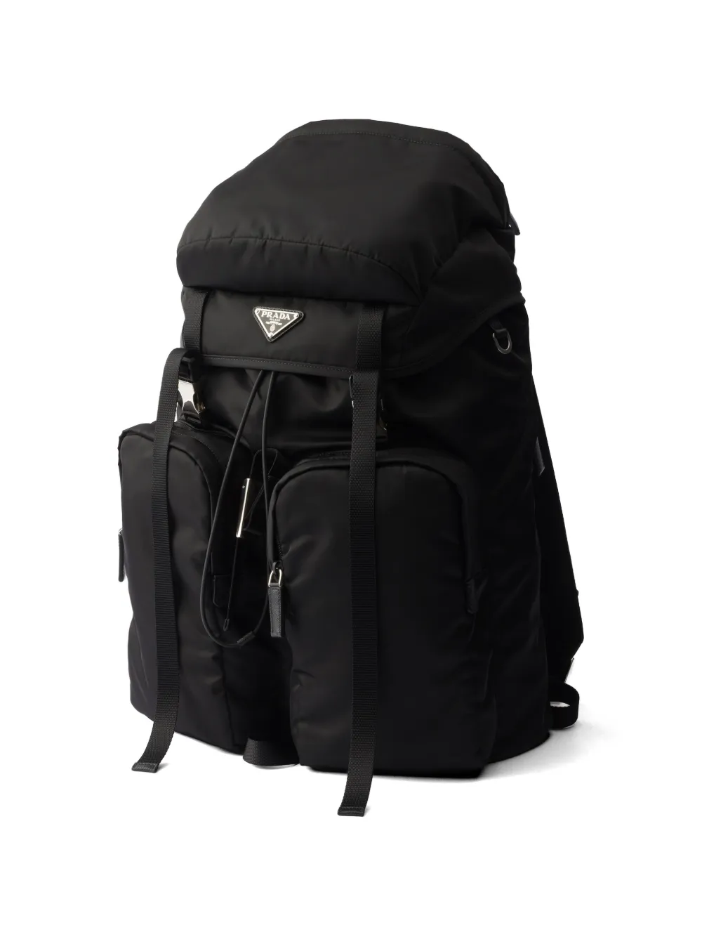 【値下げ】PRADA MIRANO バッグ　リュック Prada Re-Nylon multi-pocket Backpack | Black | FARFETCH