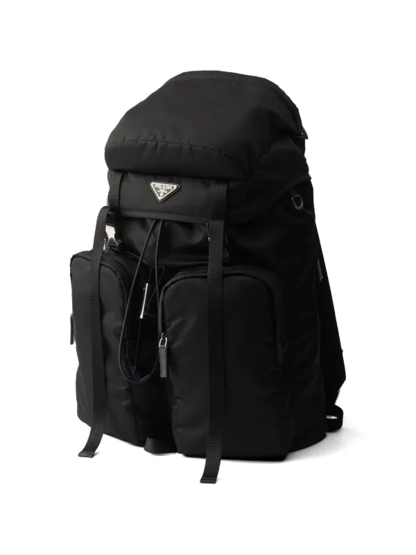 バッグ PRADA Backpack black multi pocket Prada Re-Nylon multi-pocket Backpack | Black | FARFETCH