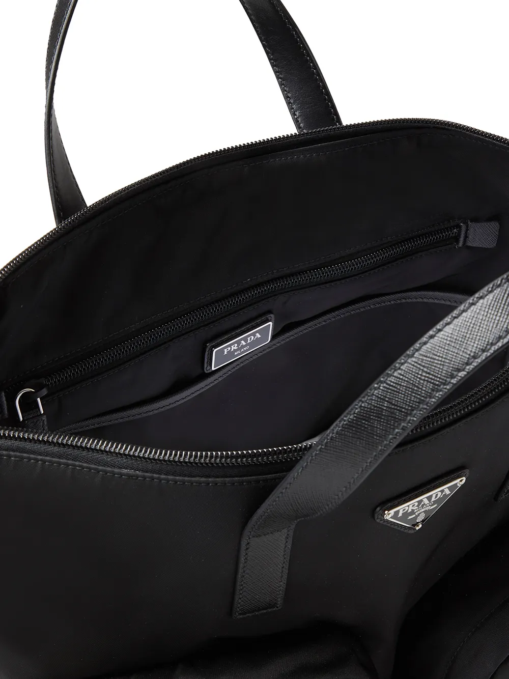Prada Trianglelogo Backpack In Black ModeSens