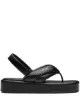 Image 1 of Prada logo-strap flatform sandals