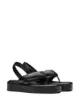 Image 2 of Prada logo-strap flatform sandals