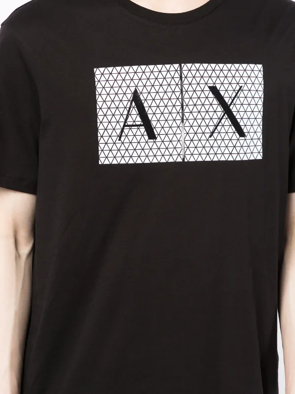 Armani Exchange logo-print Cotton T-shirt | Black | FARFETCH