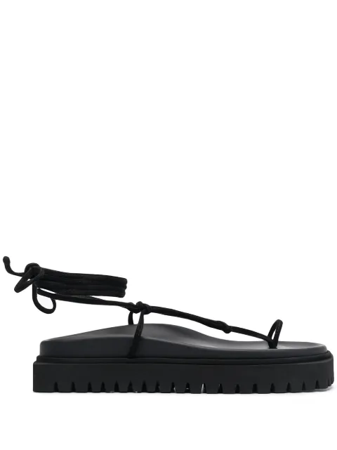 The Attico lace-up flat sandals 