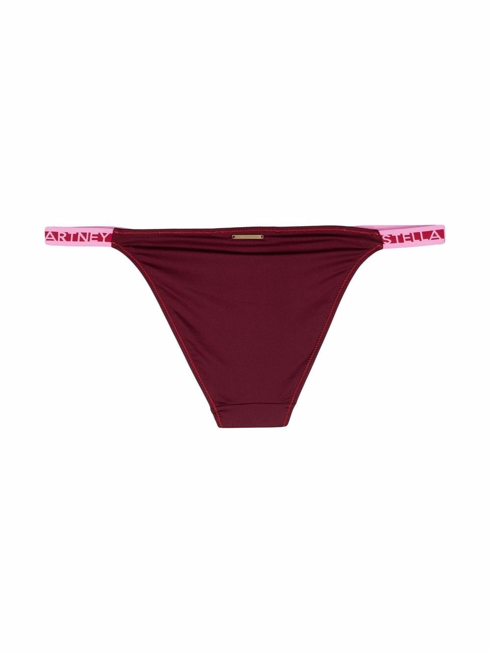 Stella McCartney Slip met logoband - Rood