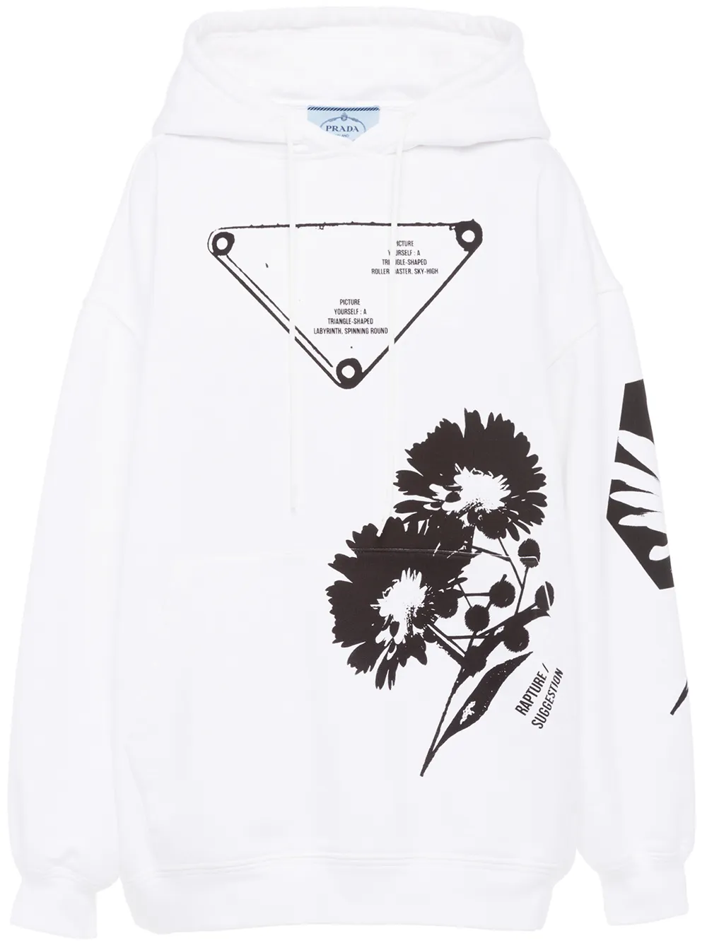  PRDECE Sweatshirt for Women Letter Graphic Drawstring