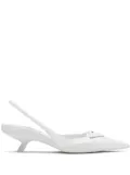 Prada pointed slingback pumps - White