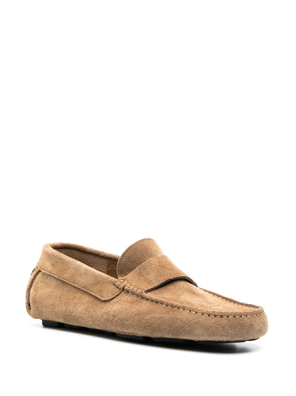 Shop Henderson Baracco Segmented-sole Suede Loafers In Neutrals