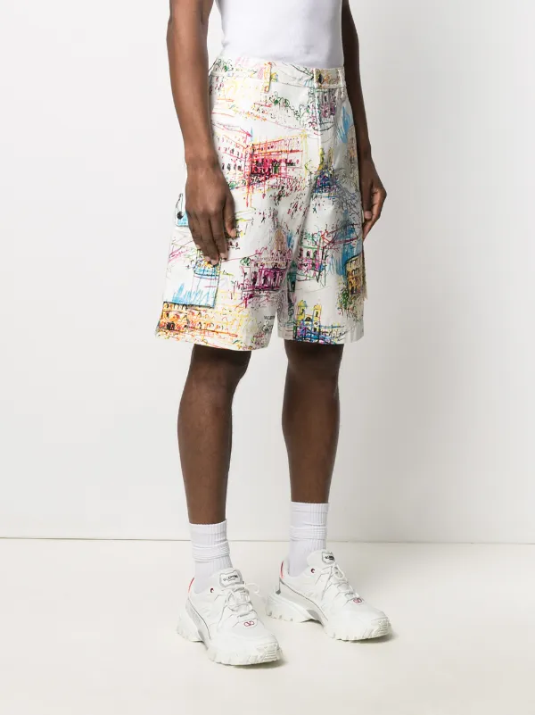 【関税＆送料込み】Valentino Garavani Shorts VALENTINO GARAVANI Cotton-blend jacquard shorts | THE OUTNET