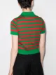 Gucci stripe-pattern cotton polo shirt
