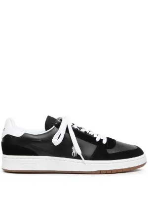Kenzo Kenzoswing lace-up Leather Sneakers | Black | FARFETCH SG