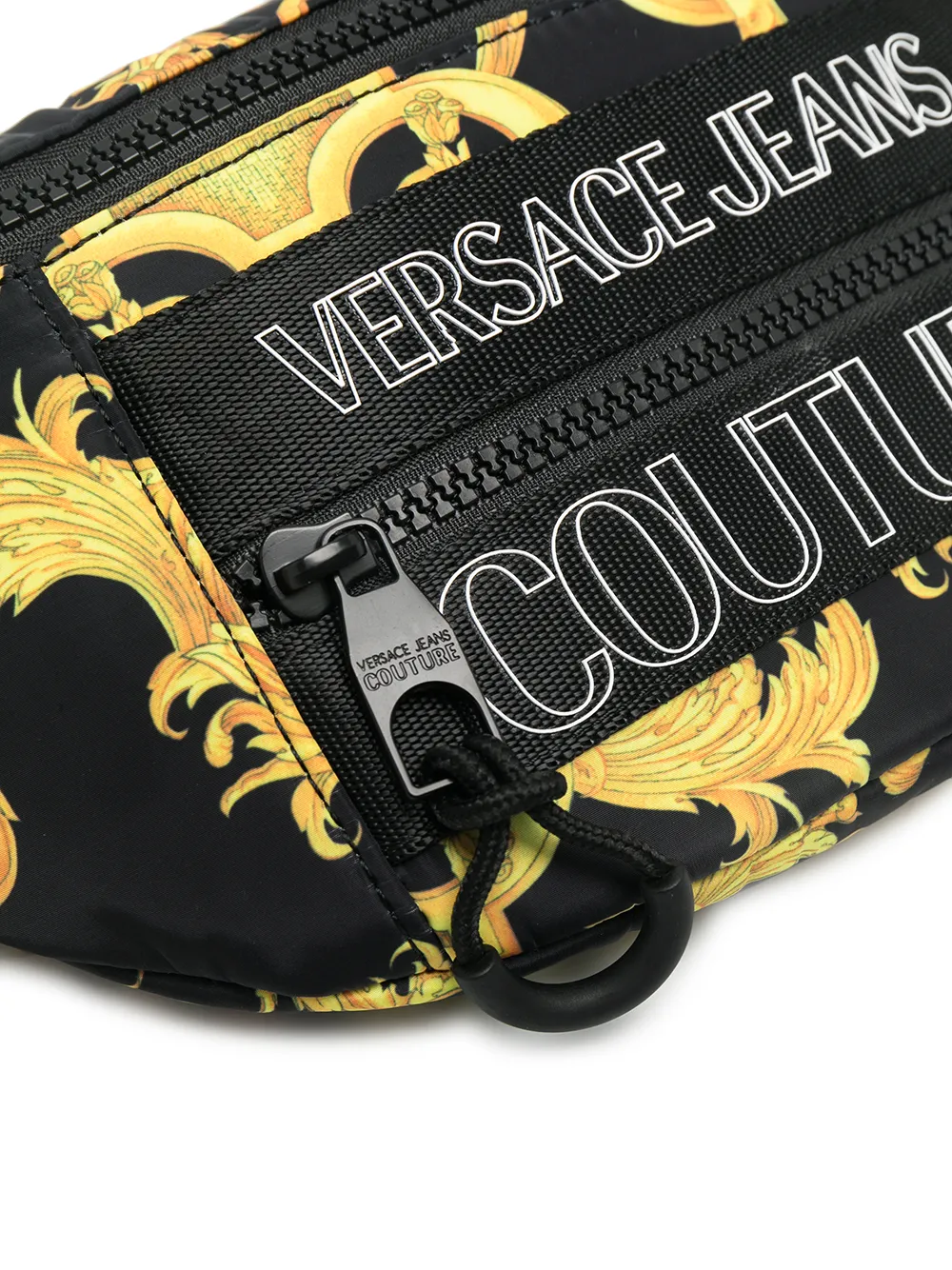 фото Versace jeans couture поясная сумка на молнии с принтом baroque