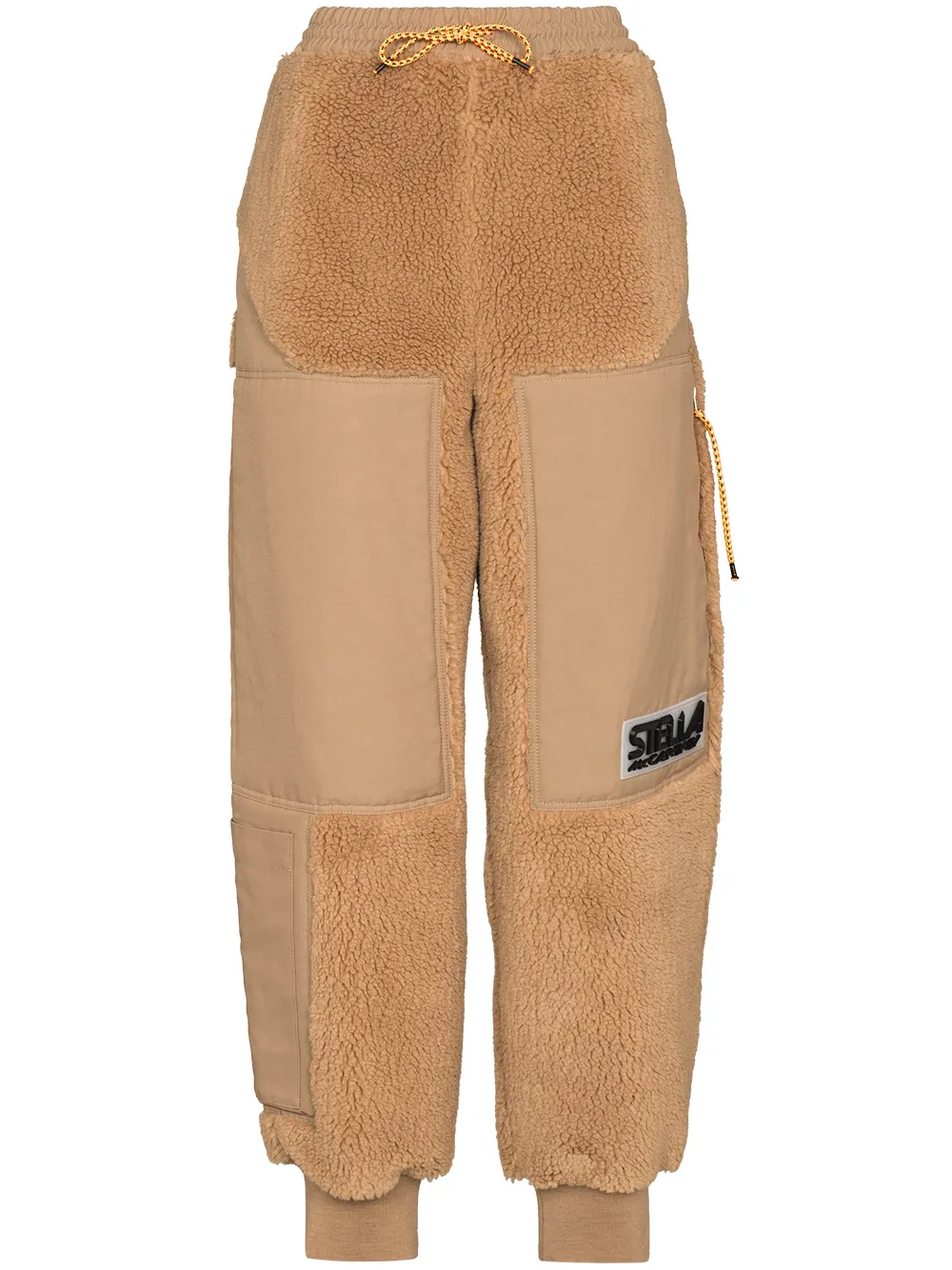 

Stella McCartney Kara faux-shearling track pants - Brown