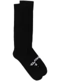Rick Owens DRKSHDW contrast print socks - Black