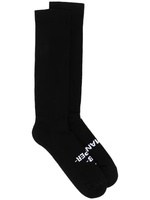 Rick Owens DRKSHDW contrast print socks