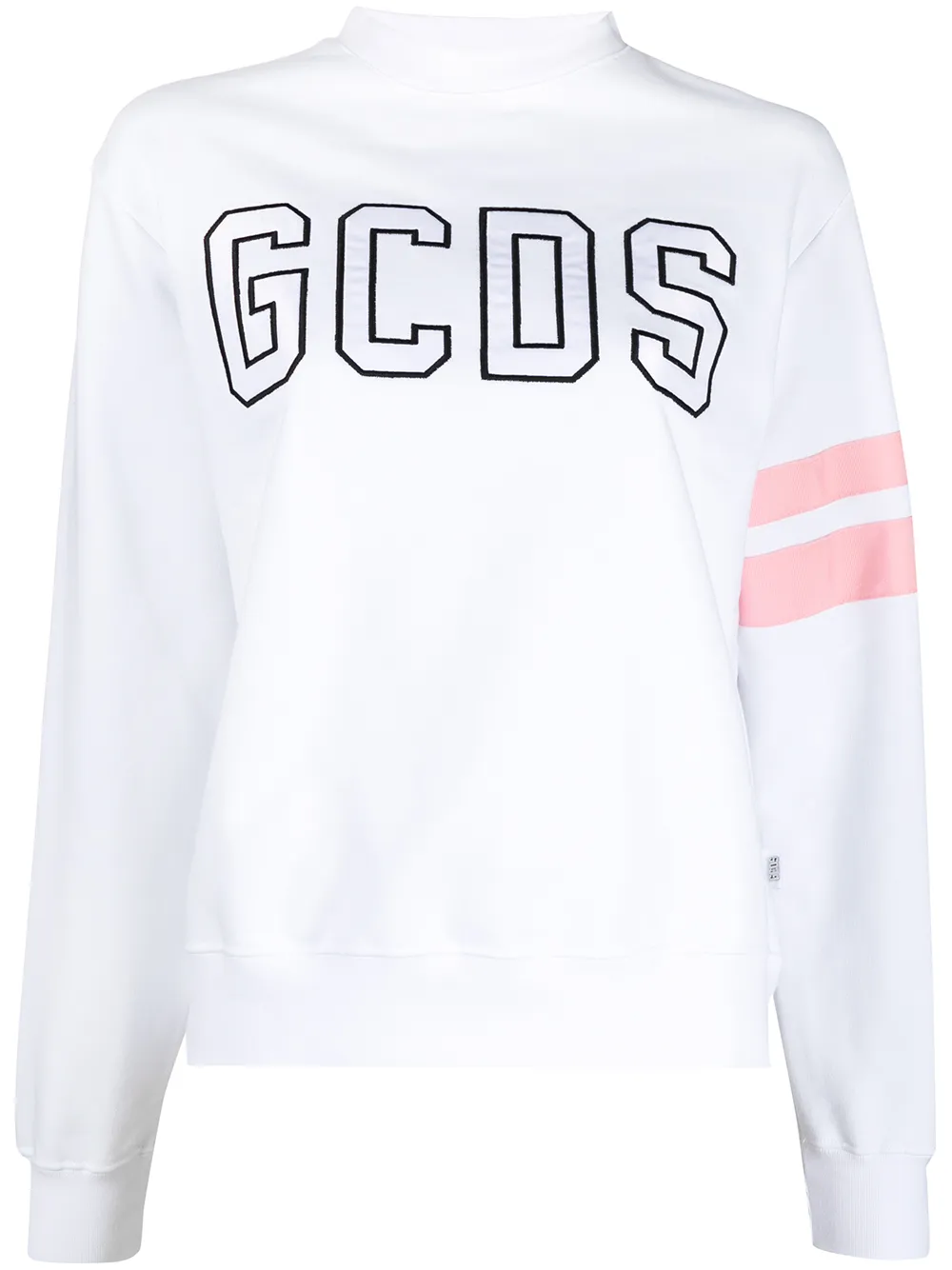 Click to view more detailed imagery on our partner's website Gcds Stripe Detail Cotton Sweater In White