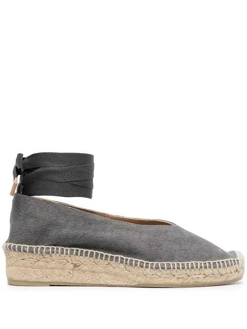 Espadrilles compensées Gea à bride cheville nouée - Castañer - Modalova