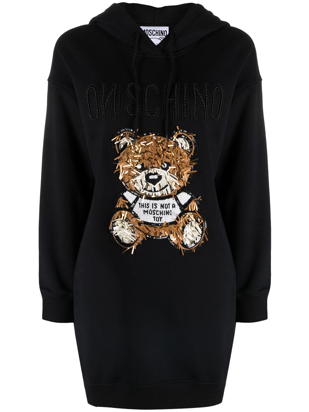 фото Moschino платье с вышивкой teddy