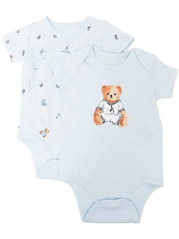 Ralph Lauren Kids Bodies A Imprime Ourson Lot De 2 Farfetch