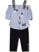Image 1 of Lapin House stripe-print tracksuit set
